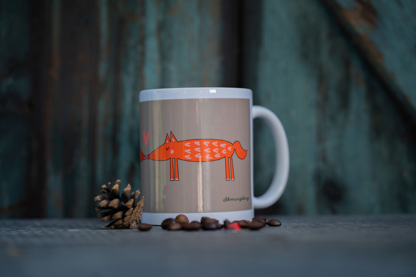 Keramiktasse Fuchs Liebe